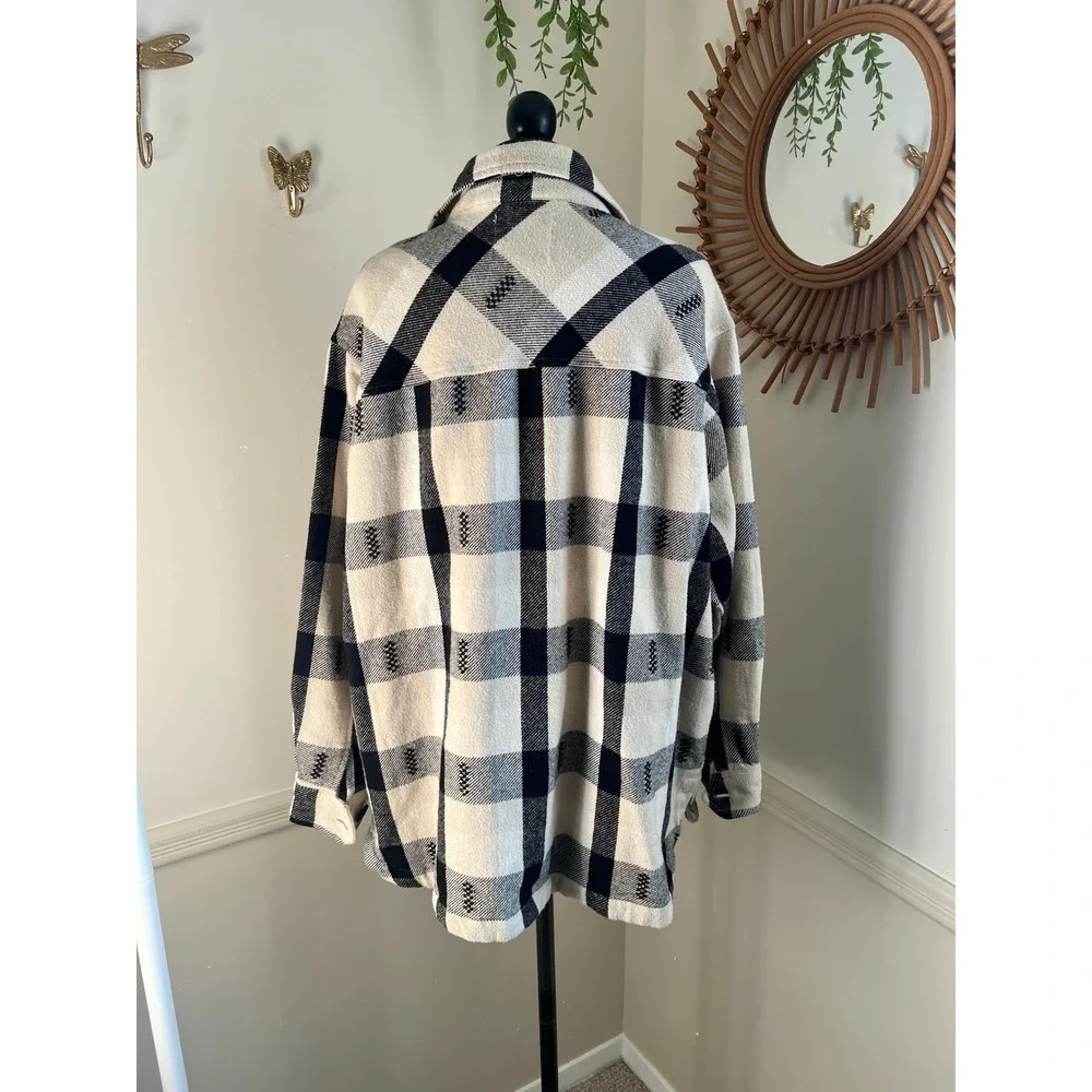 Lucky Brand Mens Buffalo Plaid Flannel Shacket - Picture 3 of 7